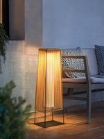 Plastic Rattan Outdoor Post Light - Lamp Outdoor