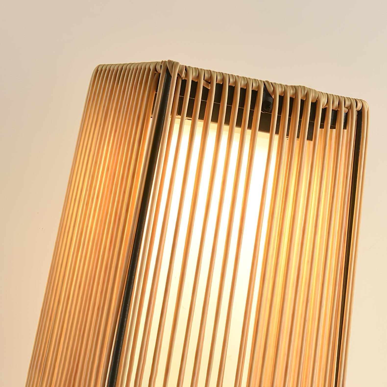 Plastic Rattan Outdoor Post Light - Lamp Outdoor