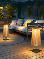 Plastic Rattan Outdoor Post Light - Lamp Outdoor