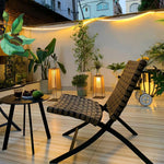 Plastic Rattan Outdoor Post Light - Lamp Outdoor