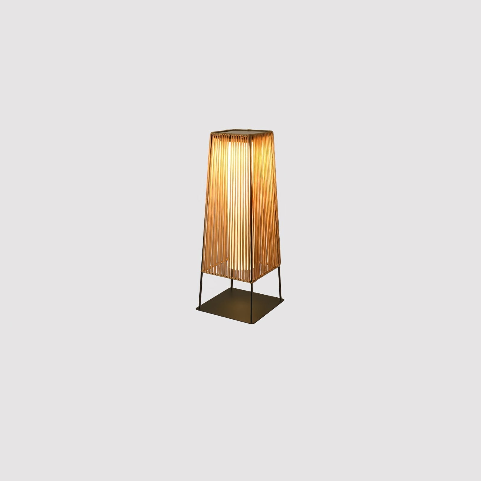Plastic Rattan Outdoor Post Light - Lamp Outdoor