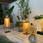 Plastic Rattan Outdoor Post Light - Lamp Outdoor