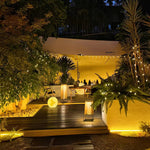 Plastic Rattan Outdoor Post Light - Lamp Outdoor