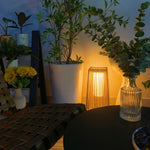 Plastic Rattan Outdoor Post Light - Lamp Outdoor