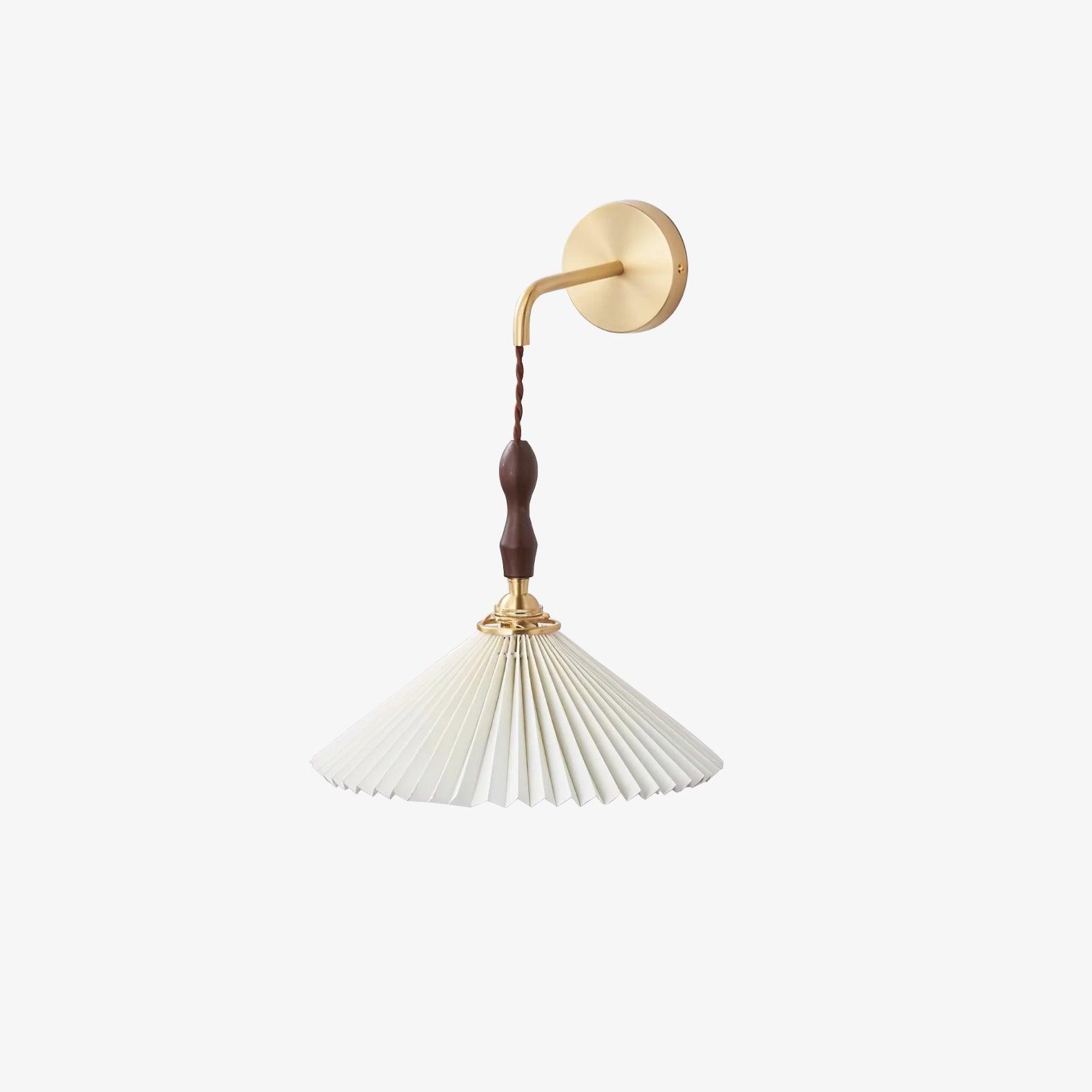 Pleated Wooden Wall Lamp - Lamp Outdoor