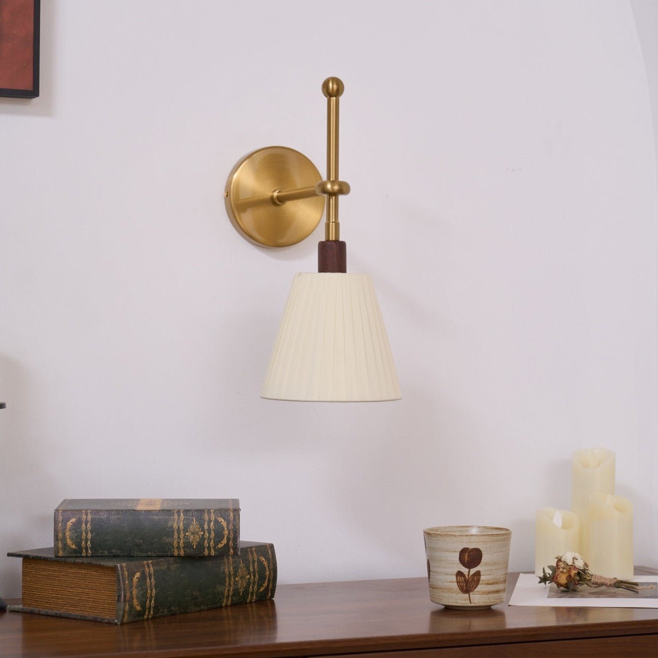 Pleated Fabric Wall Lamp - Lamp Outdoor