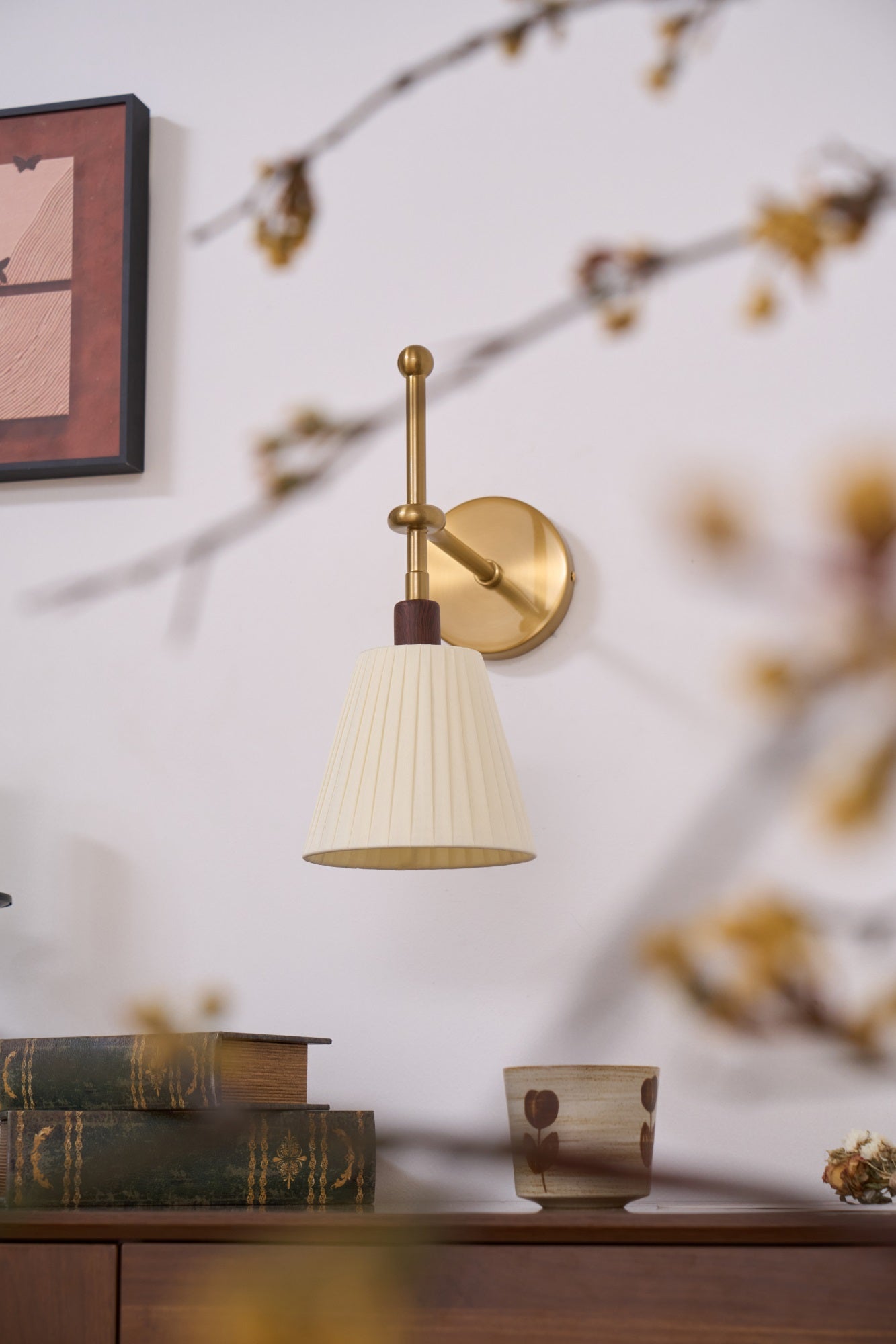Pleated Fabric Wall Lamp - Lamp Outdoor
