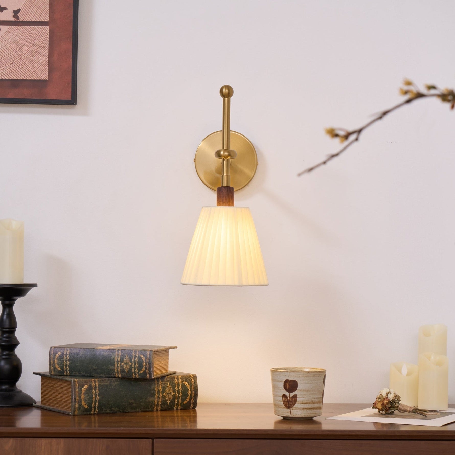 Pleated Fabric Wall Lamp - Lamp Outdoor