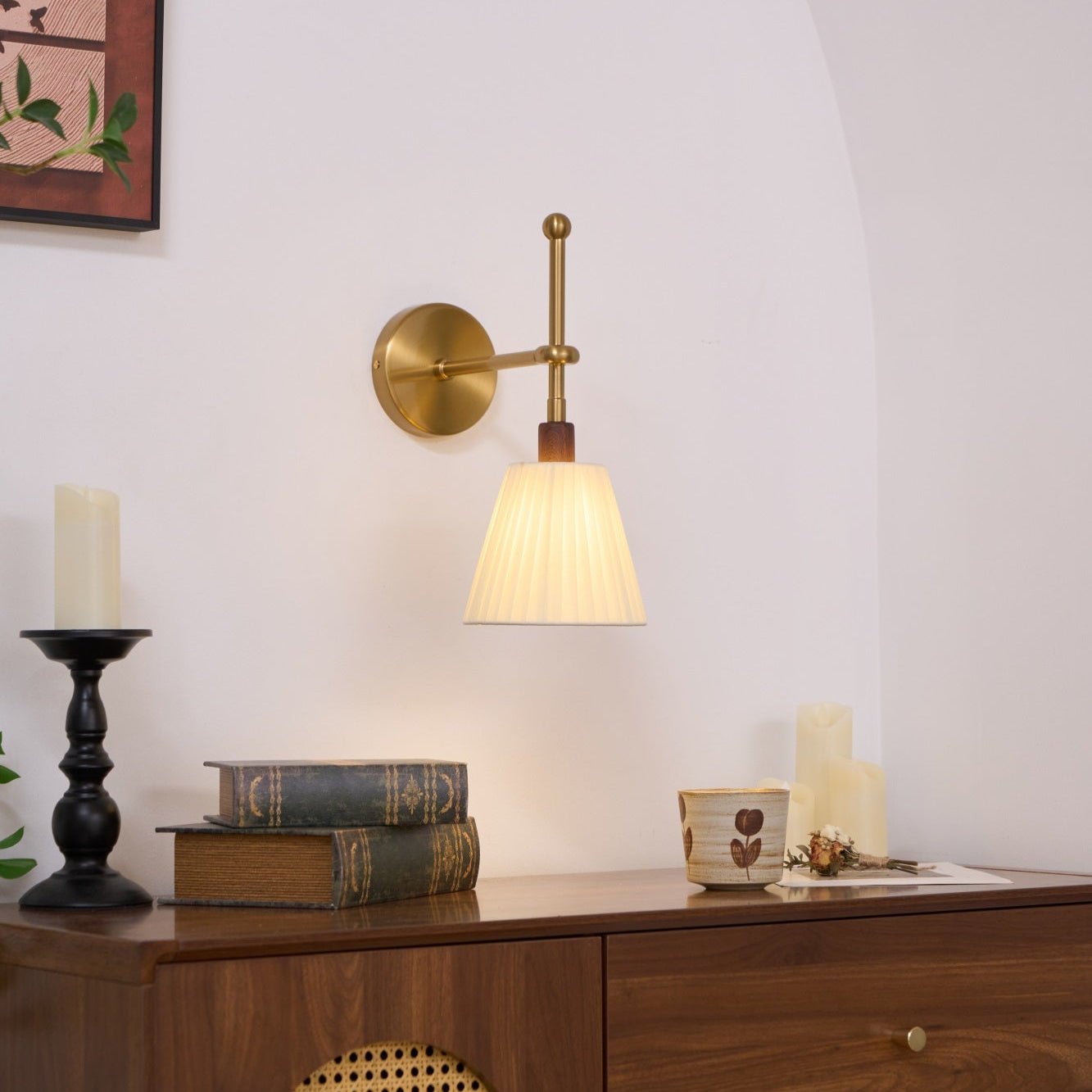 Pleated Fabric Wall Lamp - Lamp Outdoor