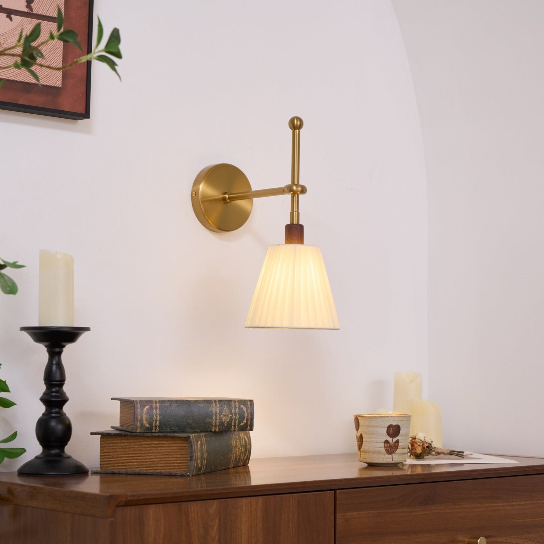 Pleated Fabric Wall Lamp - Lamp Outdoor