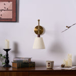 Pleated Fabric Wall Lamp - Lamp Outdoor