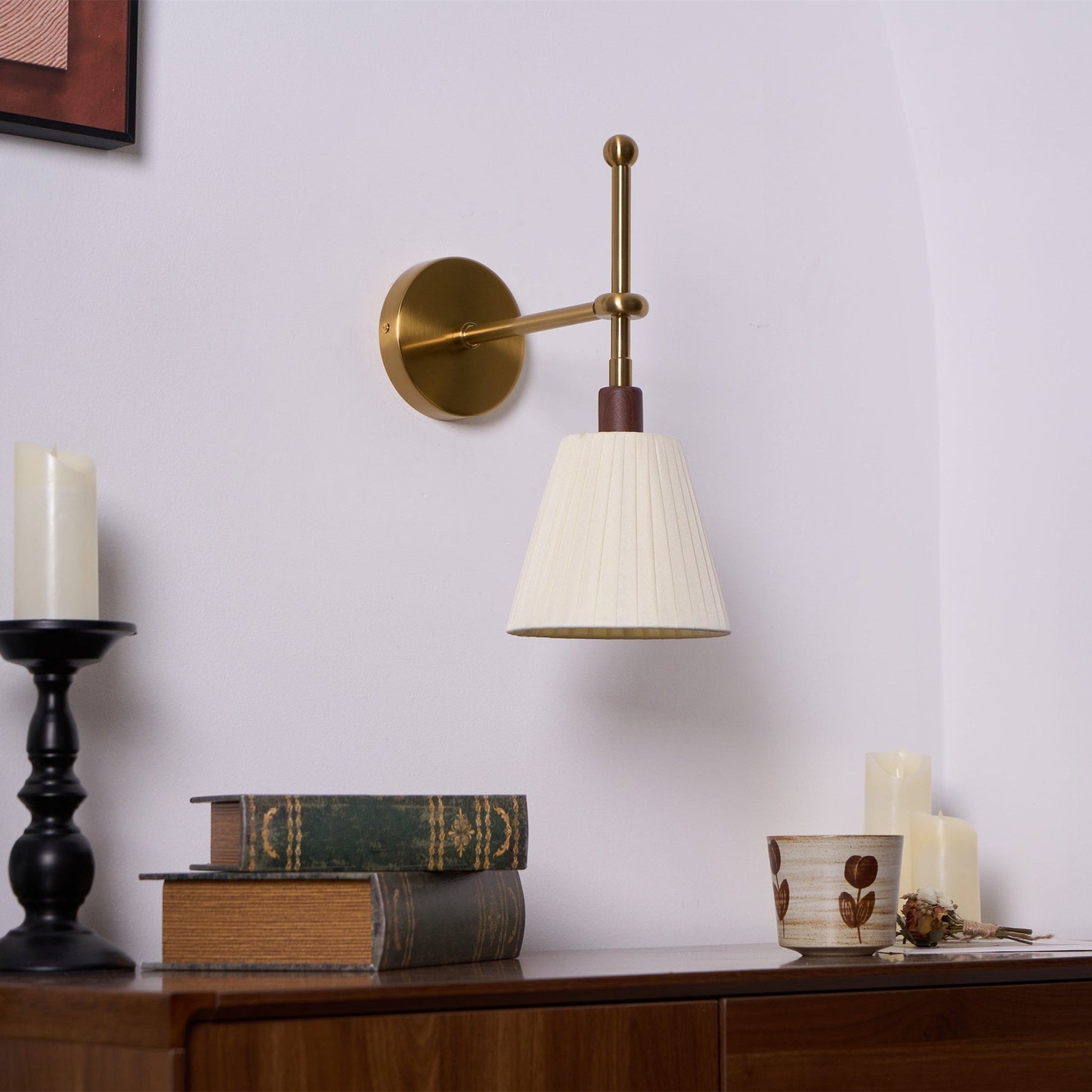 Pleated Fabric Wall Lamp - Lamp Outdoor