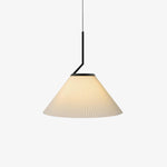 Zoravine Pleated Fabric Pendant Light - Lamp Outdoor