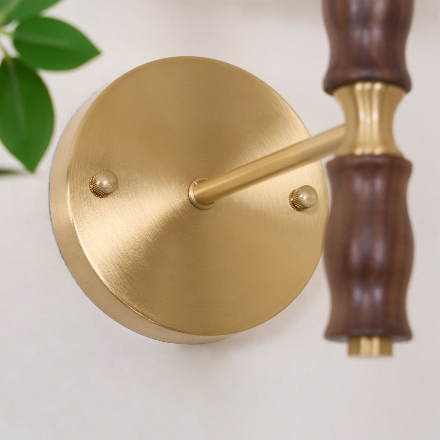 Pleated Walnut Wall Light - Lamp Outdoor