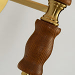 Pleated Walnut Wall Light - Lamp Outdoor