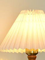 Pleated Walnut Wall Light - Lamp Outdoor