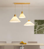 Pleated Wooden Pendant Light - Lamp Outdoor