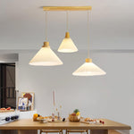 Pleated Wooden Pendant Light - Lamp Outdoor