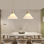 Pleated Wooden Pendant Light - Lamp Outdoor