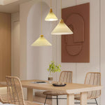 Pleated Wooden Pendant Light - Lamp Outdoor