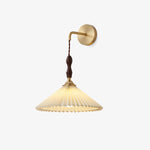 Pleated Wooden Wall Lamp - Lamp Outdoor