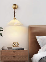 Pleated Wooden Wall Lamp - Lamp Outdoor