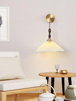 Pleated Wooden Wall Lamp - Lamp Outdoor