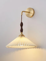 Pleated Wooden Wall Lamp - Lamp Outdoor