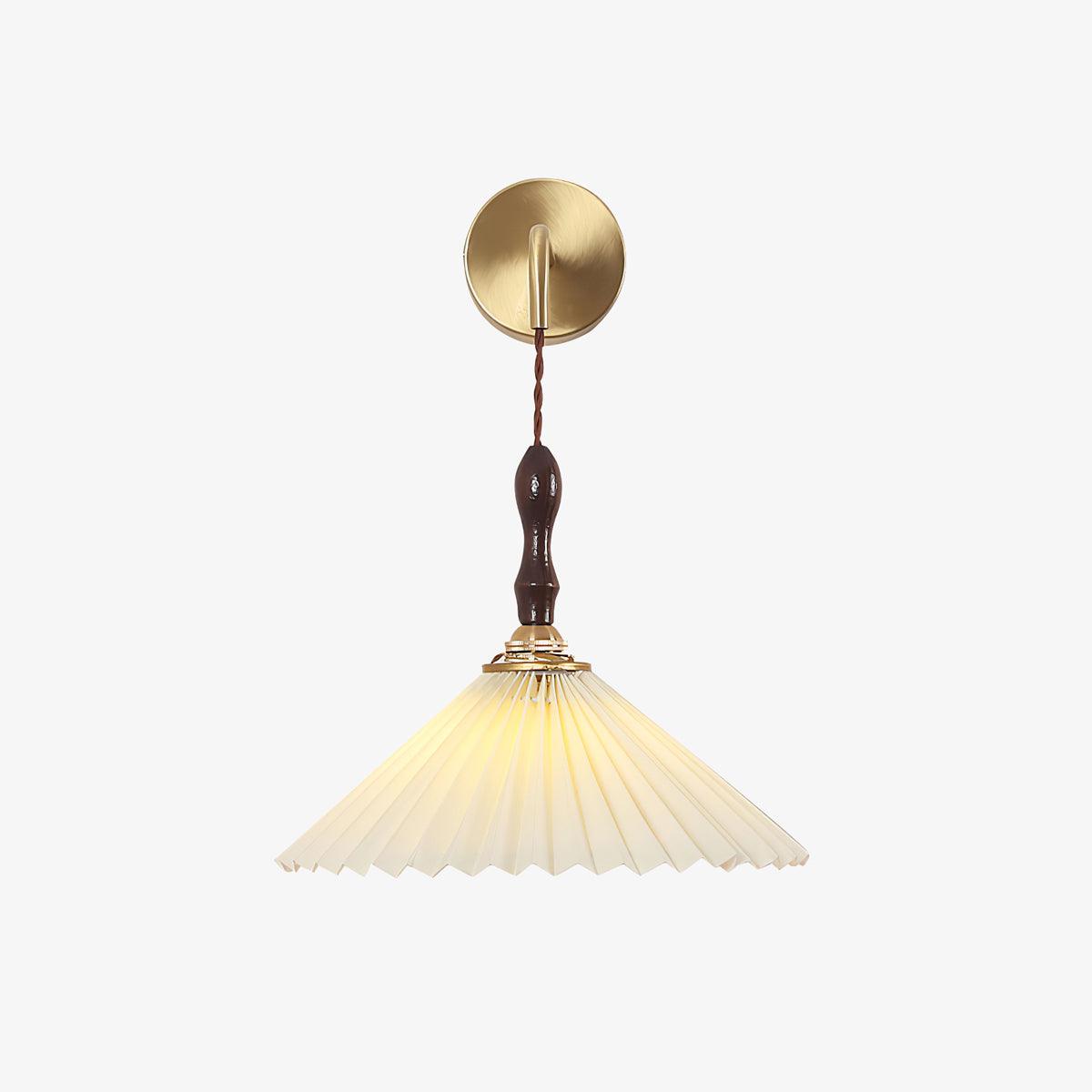 Pleated Wooden Wall Lamp - Lamp Outdoor