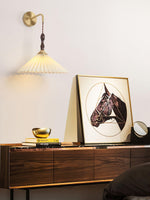 Pleated Wooden Wall Lamp - Lamp Outdoor