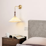 Pleated Wooden Wall Lamp - Lamp Outdoor