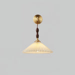 Pleated Wooden Wall Lamp - Lamp Outdoor