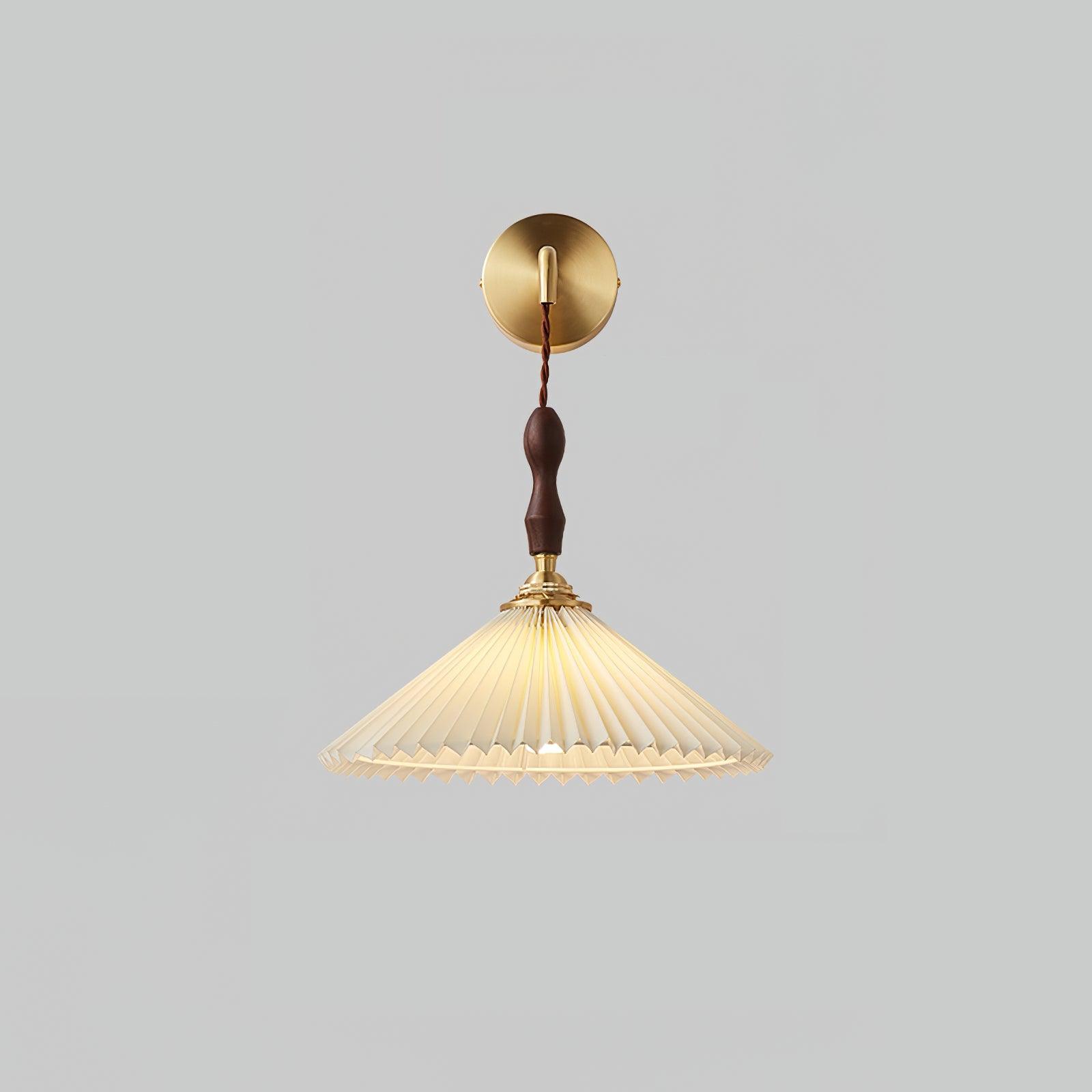 Pleated Wooden Wall Lamp - Lamp Outdoor