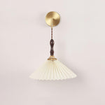 Pleated Wooden Wall Lamp - Lamp Outdoor