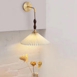 Pleated Wooden Wall Lamp - Lamp Outdoor