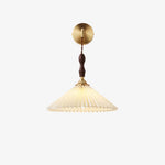 Pleated Wooden Wall Lamp - Lamp Outdoor