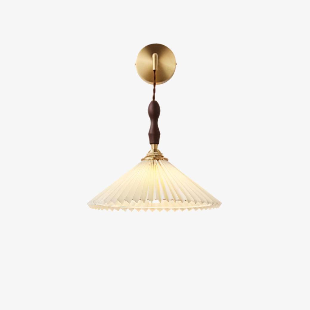 Pleated Wooden Wall Lamp - Lamp Outdoor