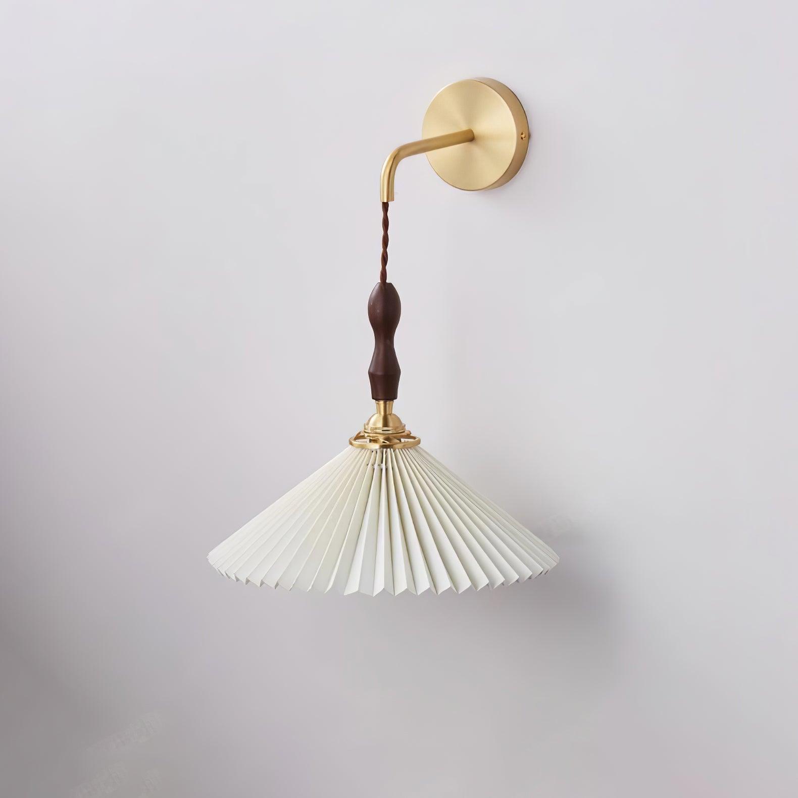 Pleated Wooden Wall Lamp - Lamp Outdoor