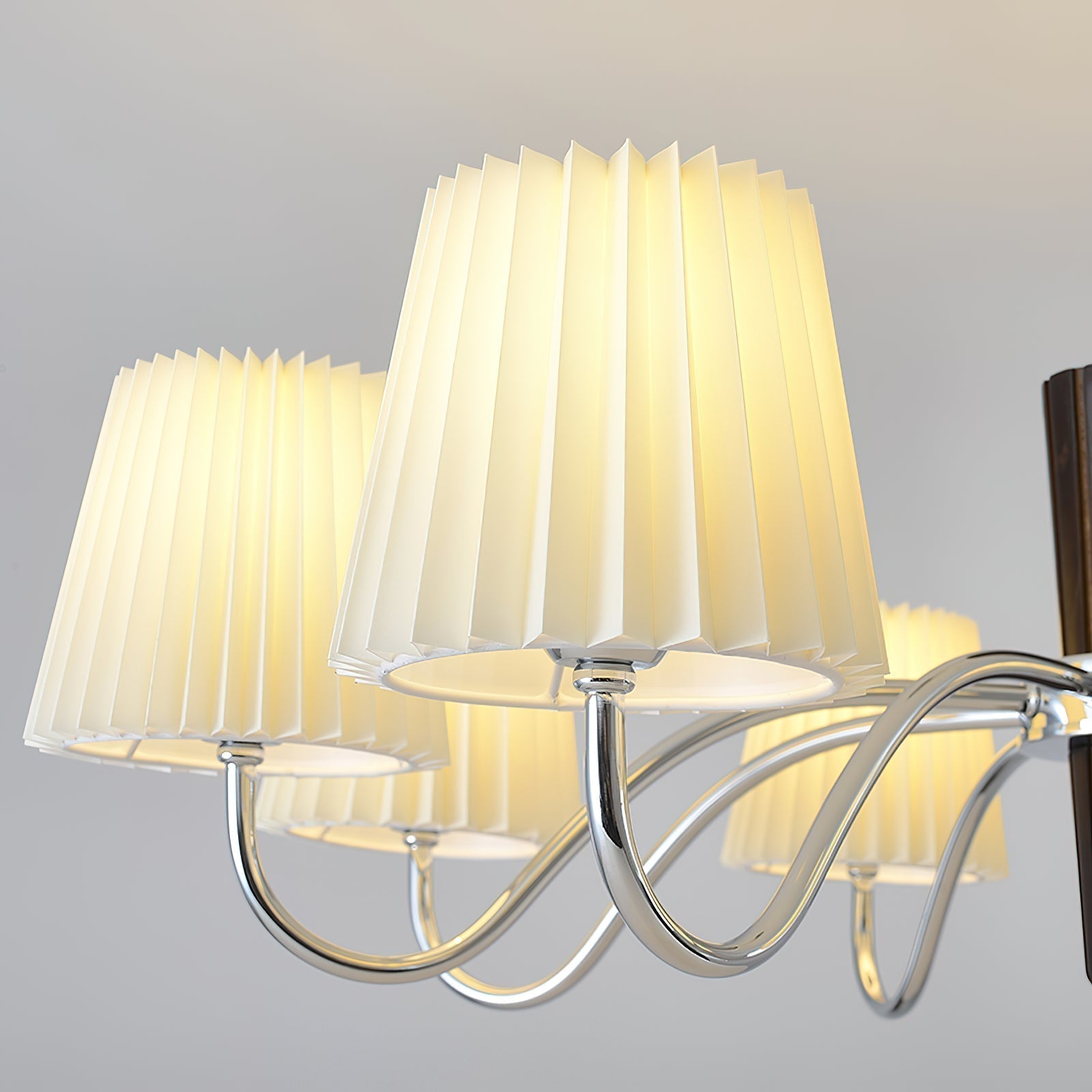 Aurora Chandelier Pleated Fabric Classic - Lamp Outdoor