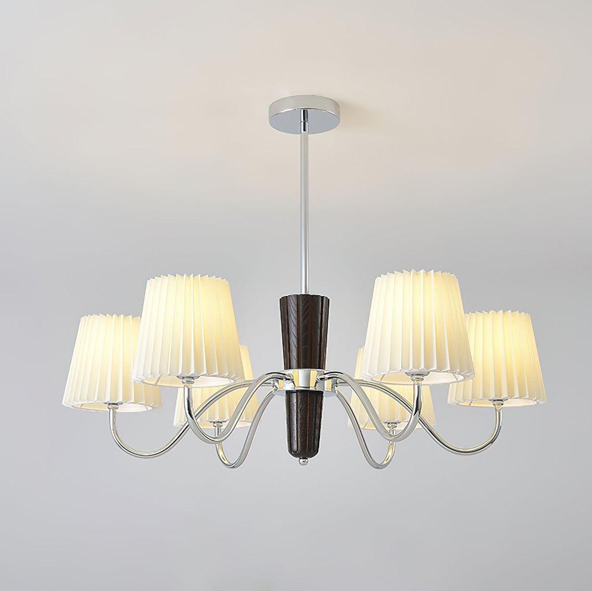Aurora Chandelier Pleated Fabric Classic - Lamp Outdoor