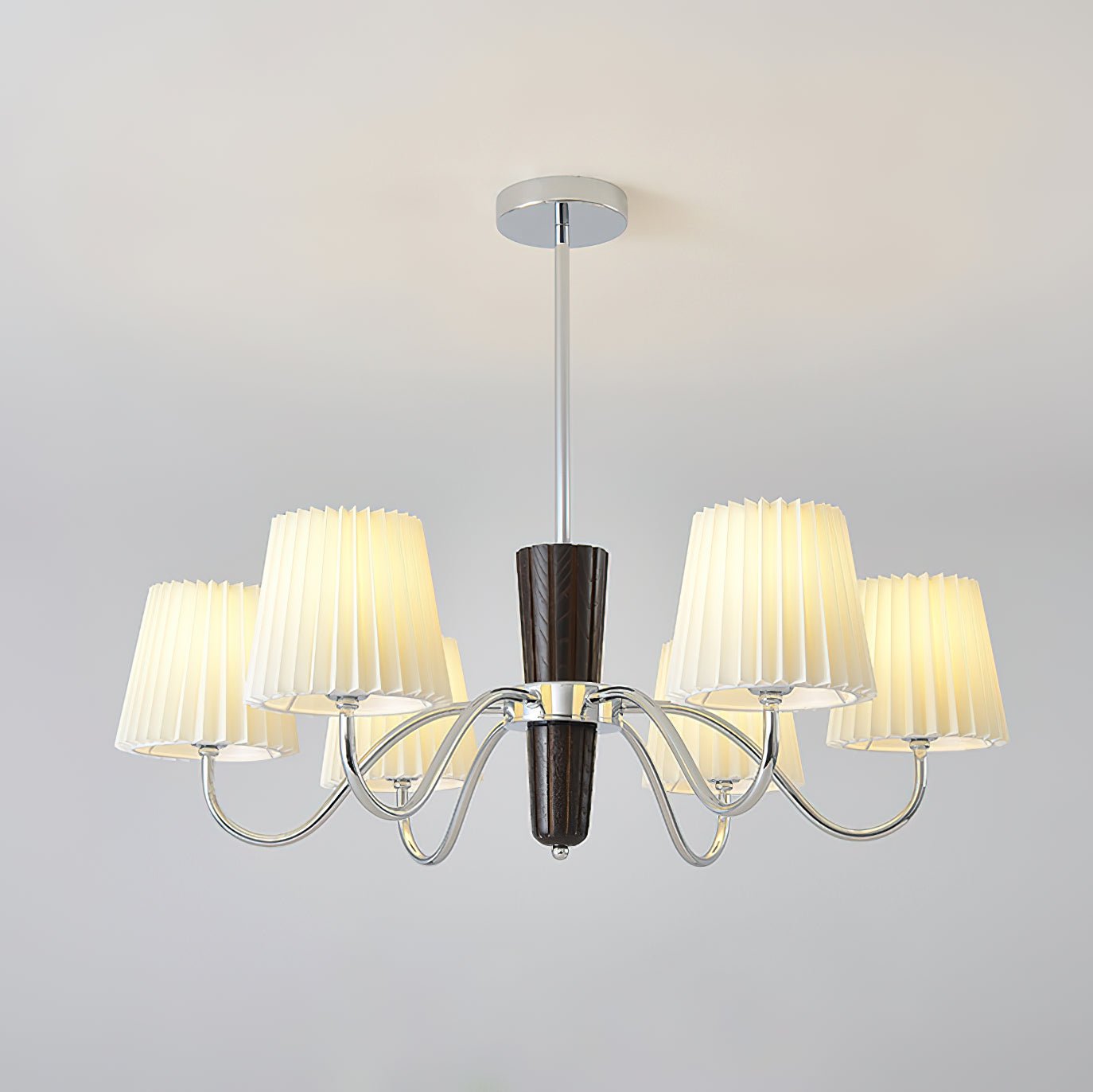 Aurora Chandelier Pleated Fabric Classic - Lamp Outdoor