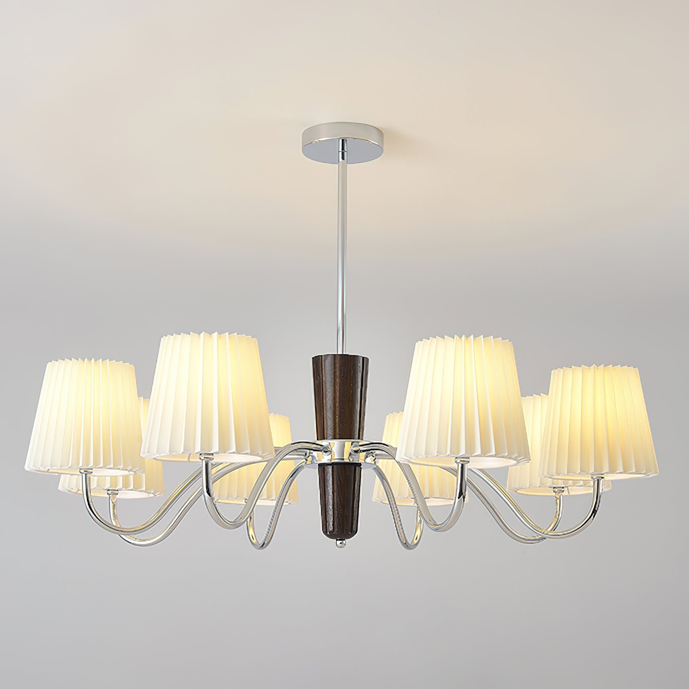 Aurora Chandelier Pleated Fabric Classic - Lamp Outdoor