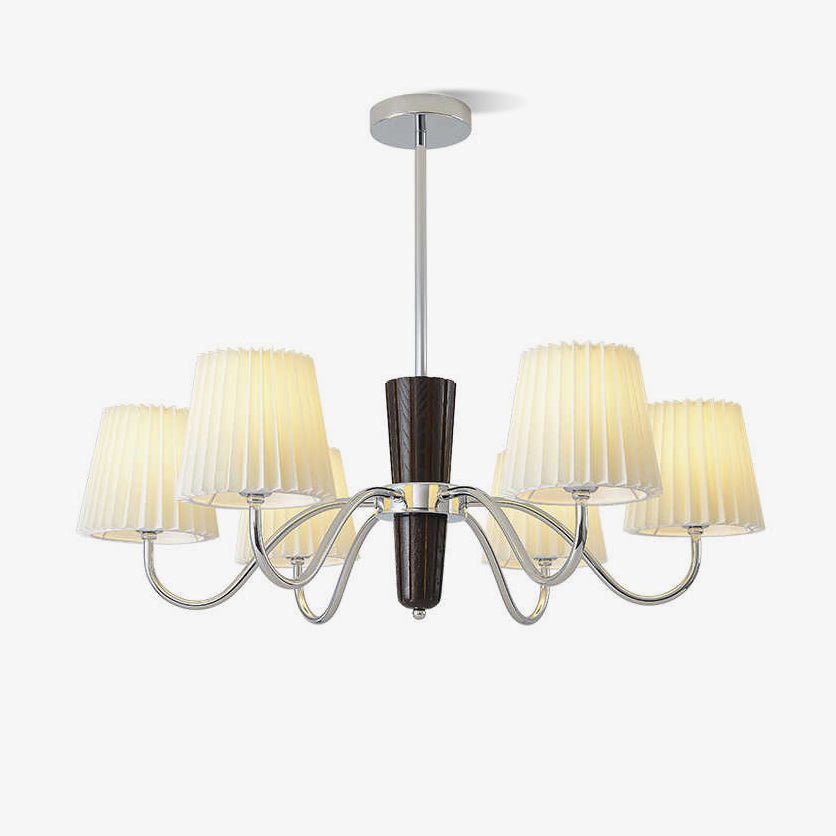 Aurora Chandelier Pleated Fabric Classic - Lamp Outdoor