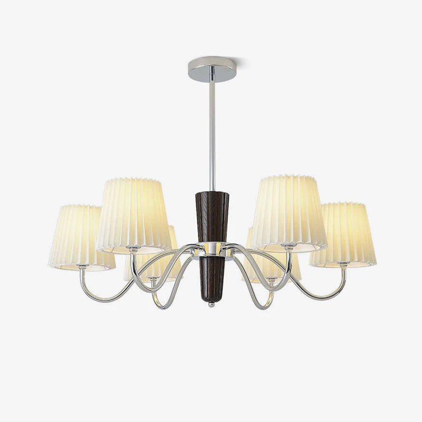 Aurora Chandelier Pleated Fabric Classic - Lamp Outdoor