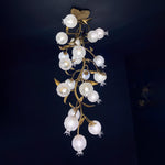 Aursorir Elegance Pomegranate Brass Metal Glass Ceiling Lamp - Lamp Outdoor