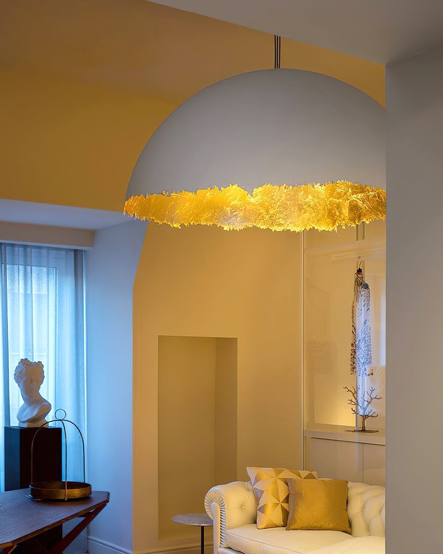 Viliriel Textured Fiberglass Pendant Light - Lamp Outdoor