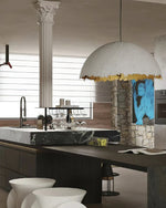 Viliriel Textured Fiberglass Pendant Light - Lamp Outdoor