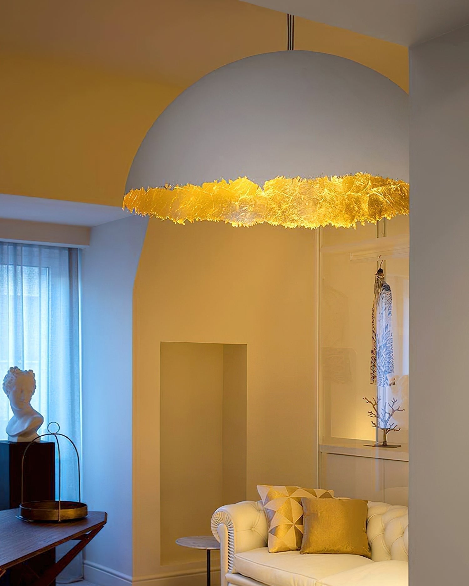 Viliriel Textured Fiberglass Pendant Light - Lamp Outdoor