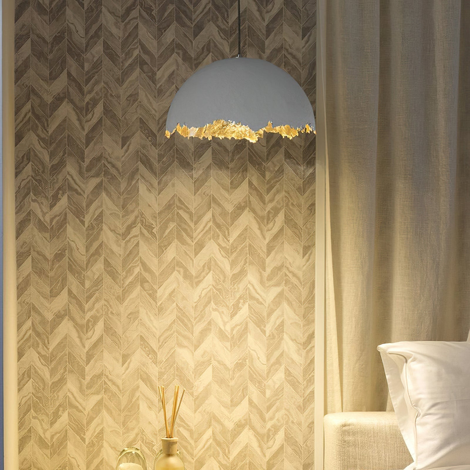 Viliriel Textured Fiberglass Pendant Light - Lamp Outdoor