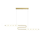 Linea Contemporary Brass Pendant Lamp - Lamp Outdoor